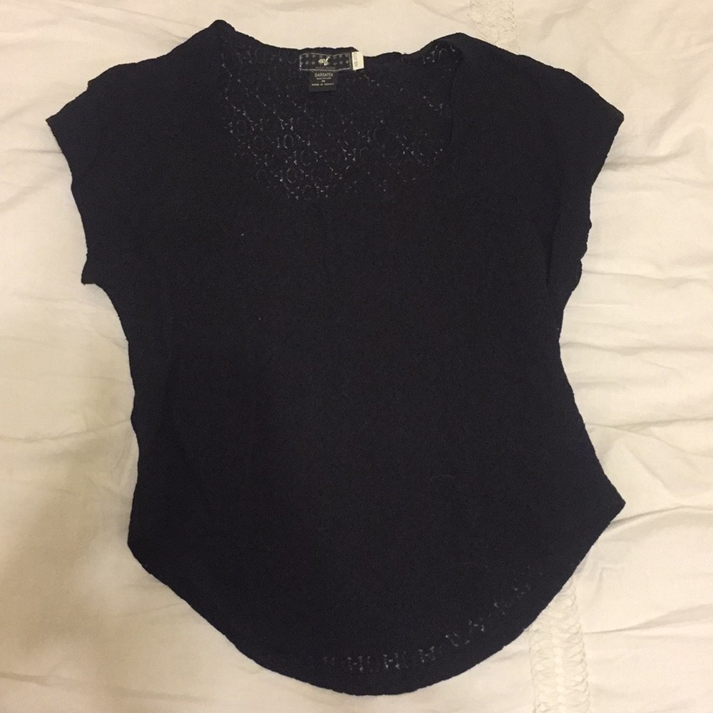 Black lace shirt